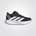 נעלי ספורט Adidas שחורות עם פסי שלוש לבנים וסוליה לבנה