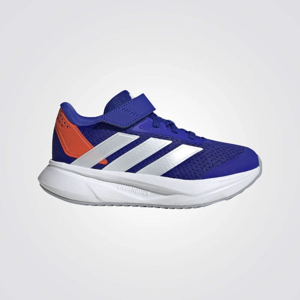 נעלי ספורט לילדים כחולות Adidas עם פסים לבנים ושרוכים